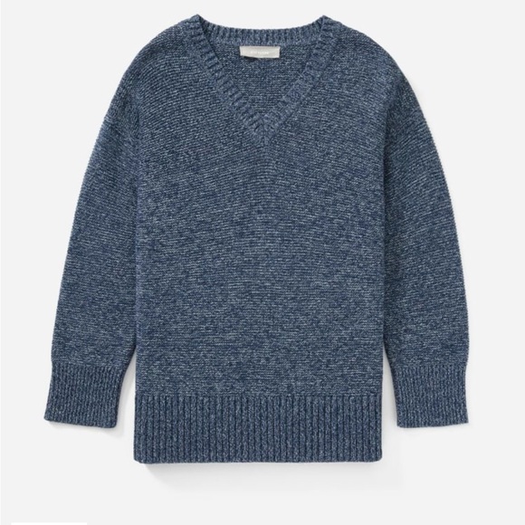Everlane The Link-Stitch V-Neck sweater. - Picture 6 of 9
